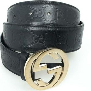 Authentic Black/gold Gucci belt